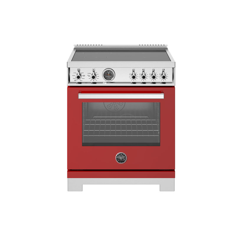 Bertazzoni 30'' W Free Standing Range, White Gloss, Electric