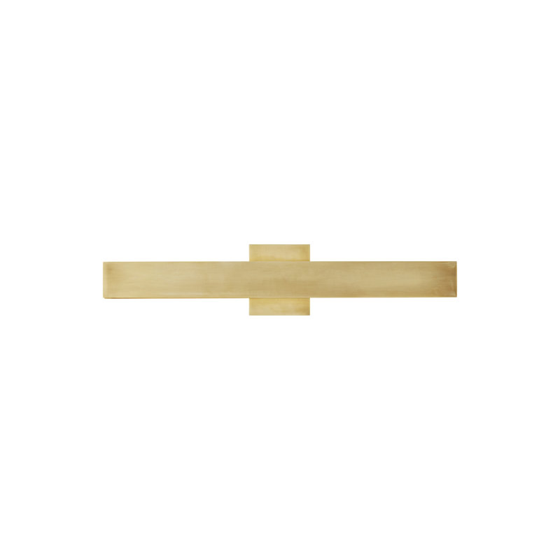 Bau 1 - Light LED Bath Bar, Natural Brass