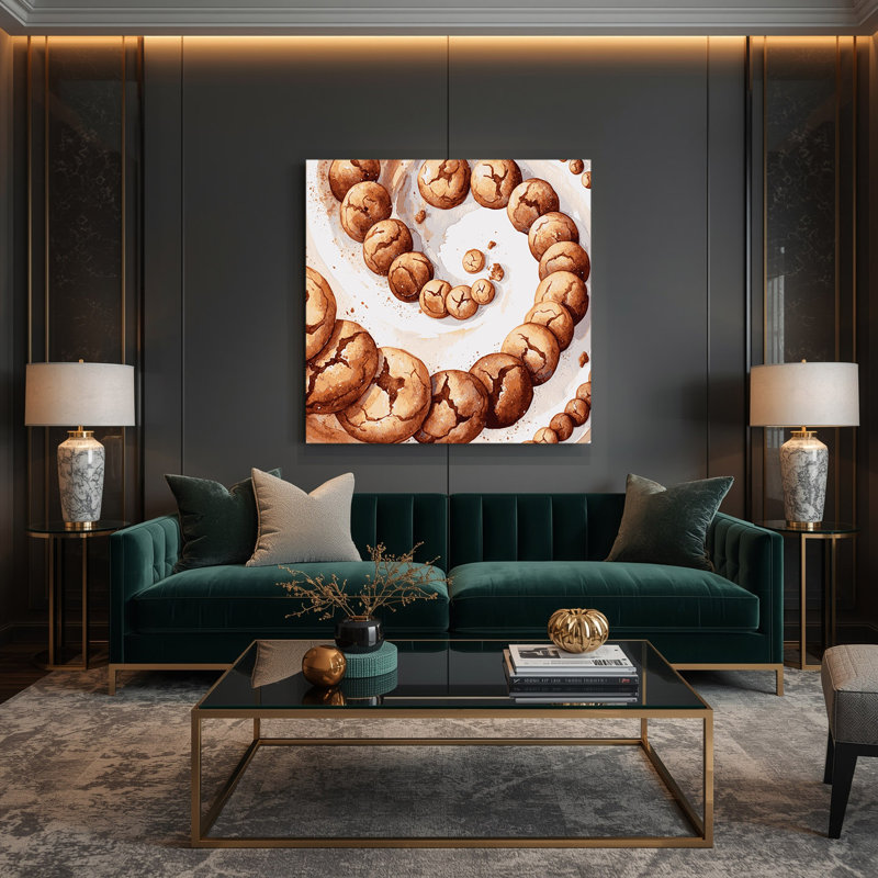 Art mural sur toile, Desserts Snickerdoodles, H 12 po x l 12 po