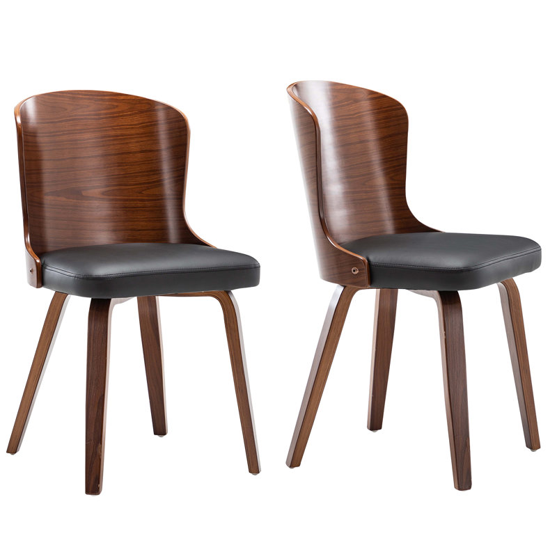 Chaise d'appoint rembourrée Sandberg, Noir