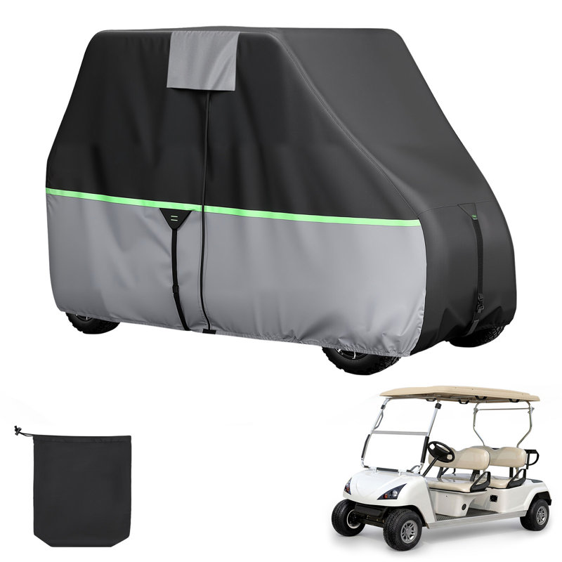 Hook & Loop Mildew Resistant Golf Cart Cover By VEVOR, Green