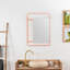 Furness Metal Flat Wall Mirror with Hooks-759047550