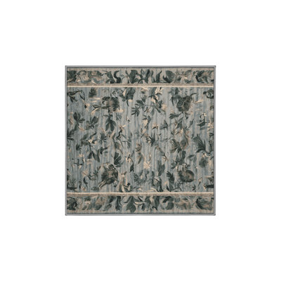 Tapis brun lavable à la machine
