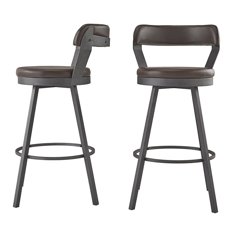 Tabouret de bar et de comptoir Berrin, Brun, Tabouret de bar (siège d'une hauteur de 30,3 po)