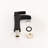 ADA Waterfall Bathroom Faucet - Single Handle Brass Faucet With Drain, 1-Hole Matte Black-121292205