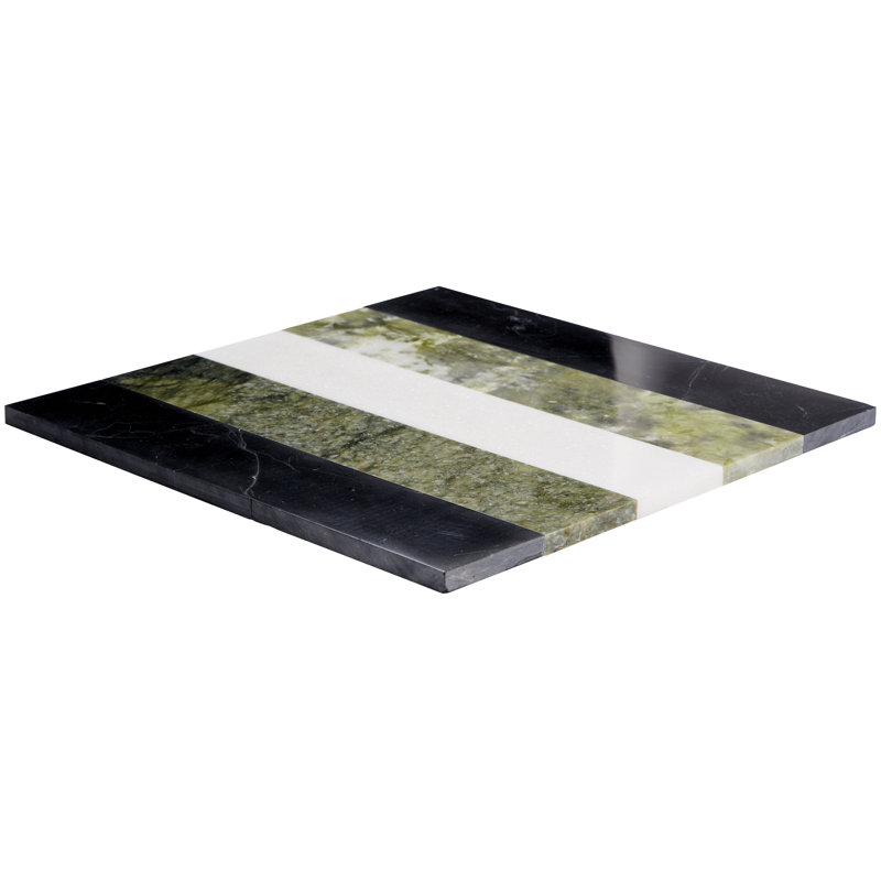 Elizabeth Sutton Curve 2" x 12" Marble Novelty Mosaic Wall & Floor Tile ( 1 sq. ft. / sheet), Soul