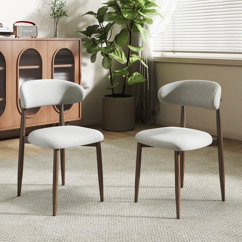Ensemble de chaises de salle à manger Modern Modern, Gris, 2