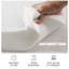 Coussin modulaire 110,24 "blanc 100% polyester