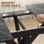 Extendable Dining Table for 4-8 People, Black Marble Effect-10217690