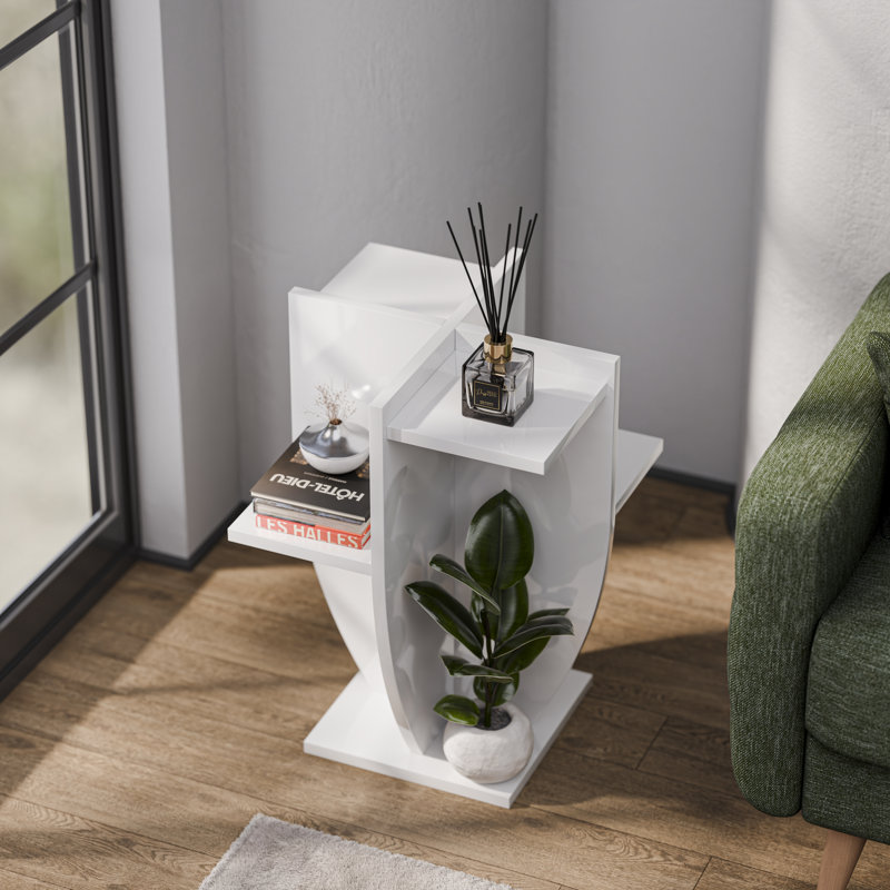 Ceki Plant Stand    , White