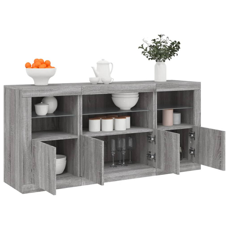 Babrow 142.5cm Sideboard, Grey Sonoma