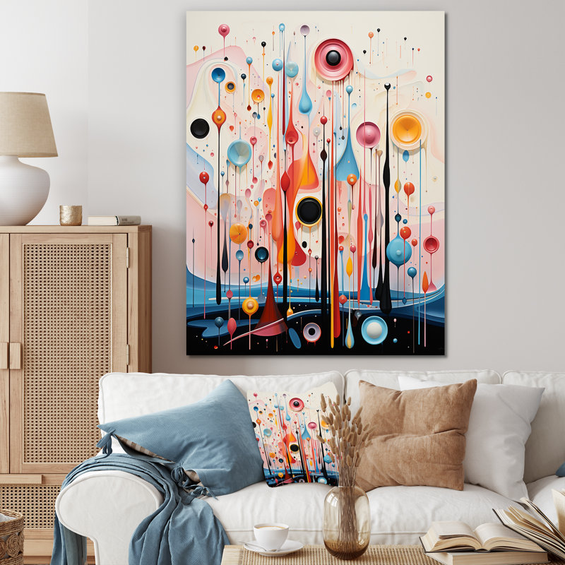 «Crystalline Consciousness Retro Pastel I», reproduction sur toile, Toile tendue, H 40 po x l 30 po x P 1,5 po