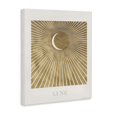 Art mural sur toile Lune Boho Moon par Reinders