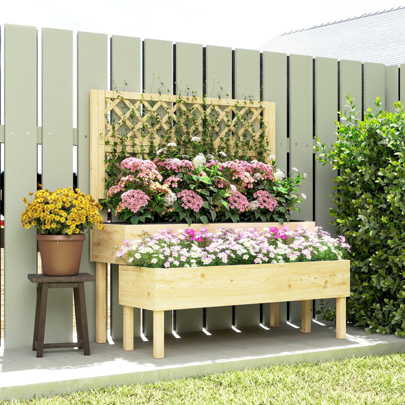 Wood Raised Garden Bed