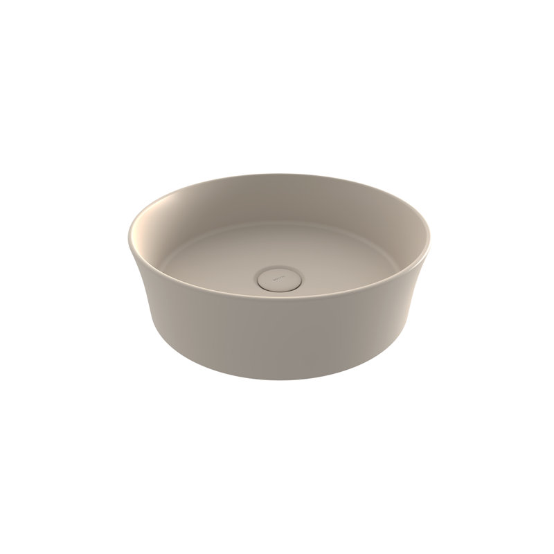Bocchi Sottile Slim Line 380 mm L x 380 mm W Ceramic Circular Sink, Matte Jasmine