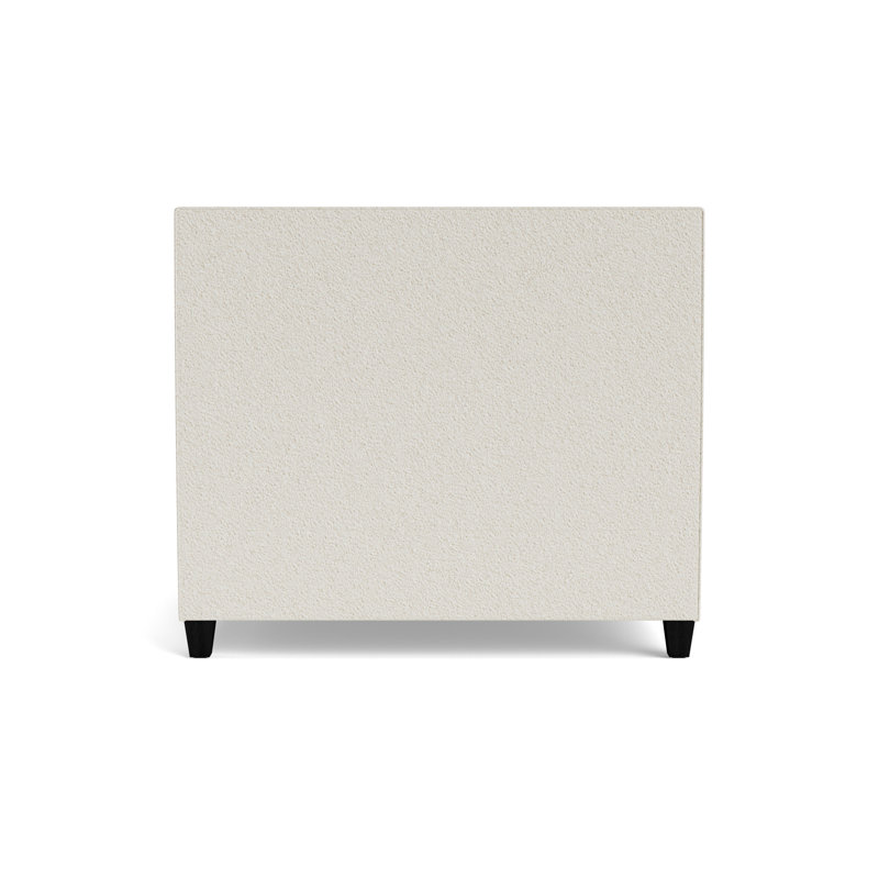 Butler Grid Tuft Floating Rail Bed, King, Berber - Cream, Black