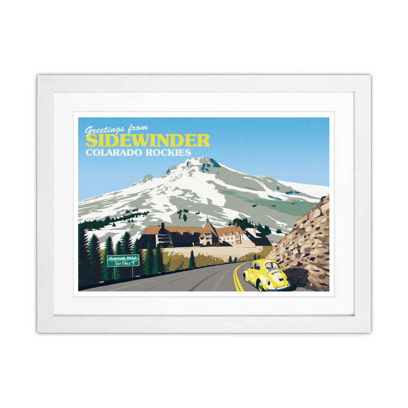 Overlook Hotel by Richard O'Neill - Print, White Framed, 43.5cm H x 53.5cm W x 3cm D