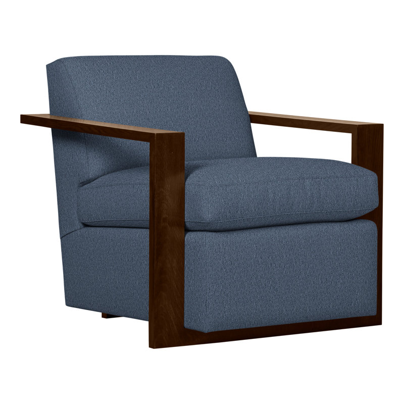 Thom Filicia Home 32" Wide Upholstered Armchair, Hampton, Navada Blue