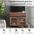 Modern TV Stand With Glass Doors For 110 Inch Tvs, 3 In 1 Entertainment Center Console With 3 Drawers And Metal Base For Living Room, Bedroom-644339054-644339056