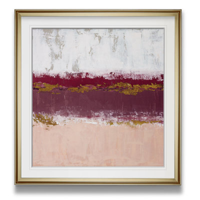 Springtime In Sedona I - Painting - Matted and Framed Under Acrylic Glass, Large Living Room Wall Art