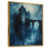Toile avec cadre flottant or