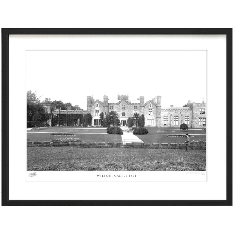 Wilton, Castle 1891 - Single Picture Frame Print, 60cm H x 80cm W x 2.3cm D