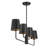 Dipaolo 4-Light Linear Chandelier in Matte Black-742872210