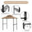 Outdoor Grill Gazebo 8 X 5 Ft, Shelter Tent, Double Tier Soft Top Canopy And Steel Frame With Hook And Bar Counters-113578003