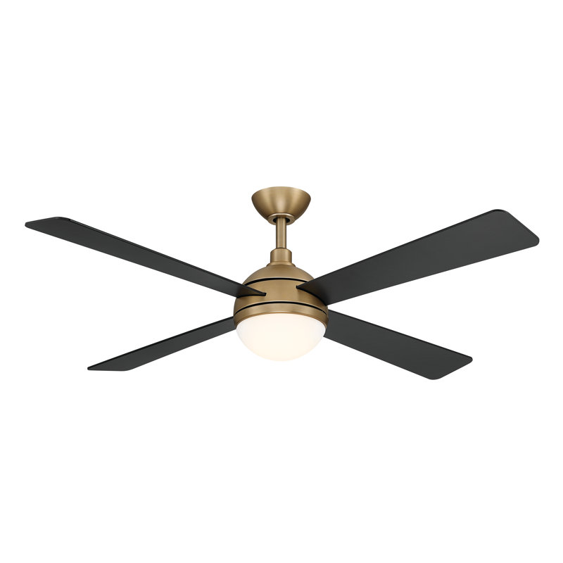 Orb 54" LED Ceiling Fan, Black