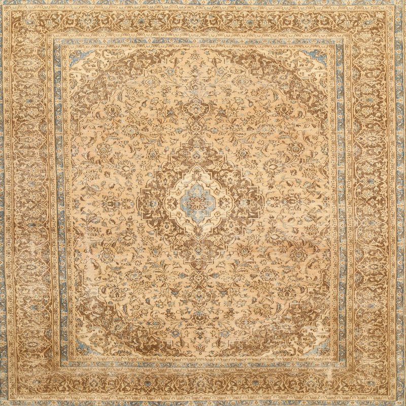 Greenhorn Oriental Indoor Rug, Round 4'