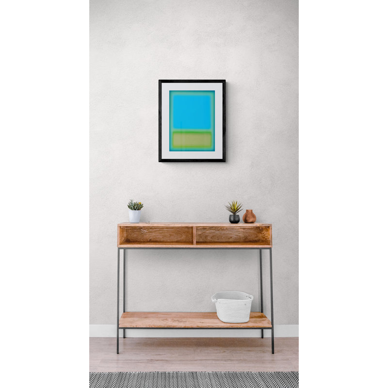 Color Field 43 Print by Paul Taylor, Black Framed Paper, 21.25" H x 17.25" W
