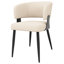 Fabric Upholstered Metal Armchair-335835006-335835001