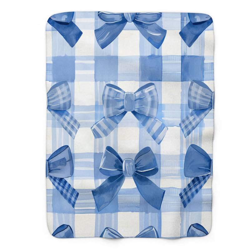 Bow Grace - couverture de qualité supérieure 1 pièce, Lit simple