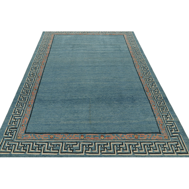 One-of-a-Kind Hand Knotted Area Rug, Rectangle 3'2" x 4'