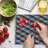 Ambesonne Geometric Cutting Board Large Diagonal Grid Rhombuses Multicolor