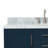 49'' Single Bathroom Vanity with Carrara Marble Top-55794935