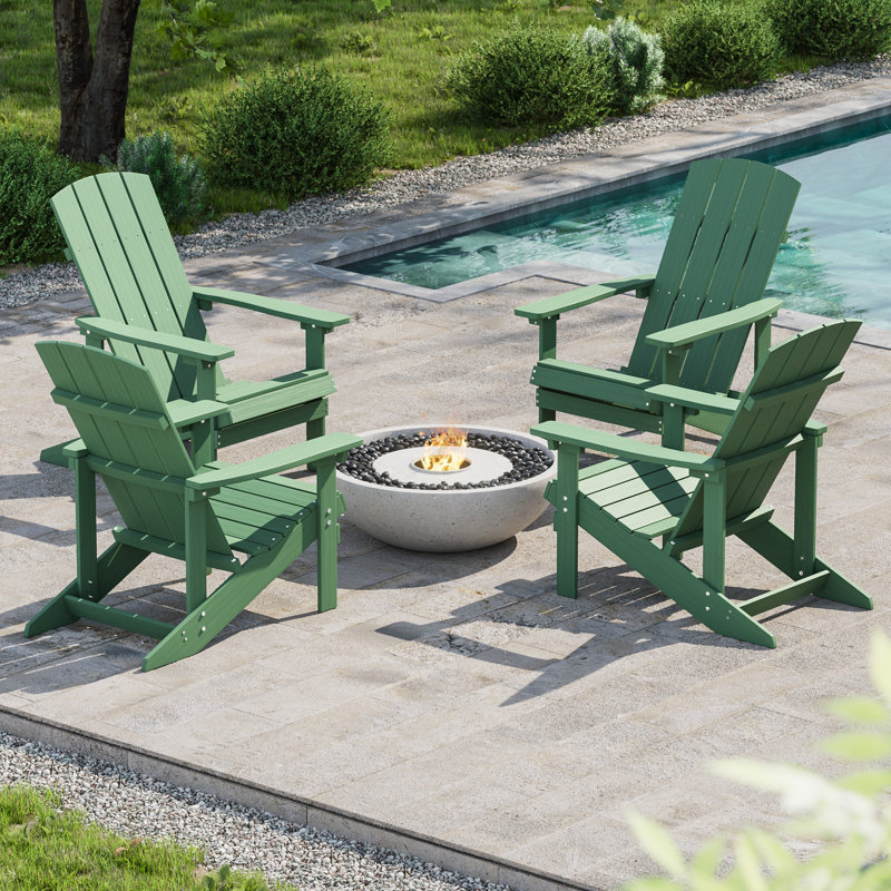 HIPS Adirondack Chair, Dark Green