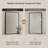 Modern Metal Frame Tempered Glass Wall  Mirrors,  Bathroom Vanity Mirror Set-1878510349-1878510350-1878343450