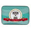Tapis de séchage schnauzer merry christmas