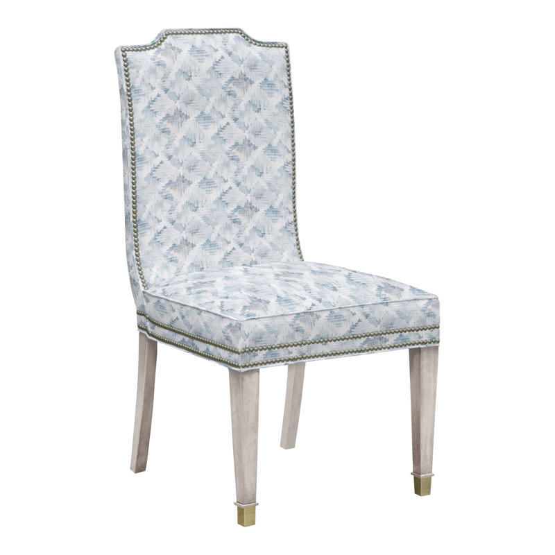 Travis By Michael Weiss Dining Chair, Yes, Tommy Flax, Dove Gray