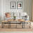 Alaterre Furniture Coffee Table Set - 3PC Industrial Nesting Tables with Large Table and Side Tables