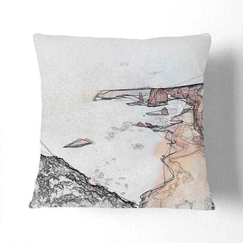 Square Cushion, 55cm H x 55cm W x 20cm D, Stone