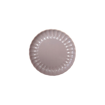 Assiette creuse ronde en grès avec glacis réactif