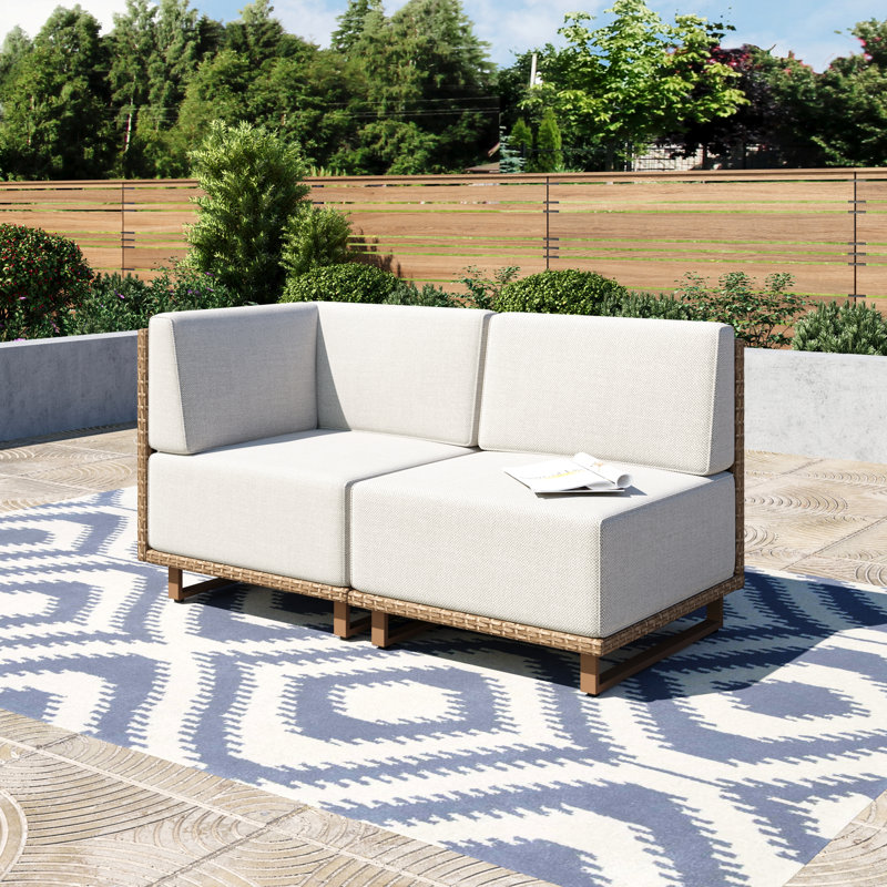Rattan Loveseat