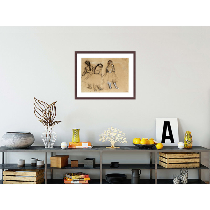 Three Dancers by Edgar Degas -Framed Giclee Print, 23.34" H x 29.5" W