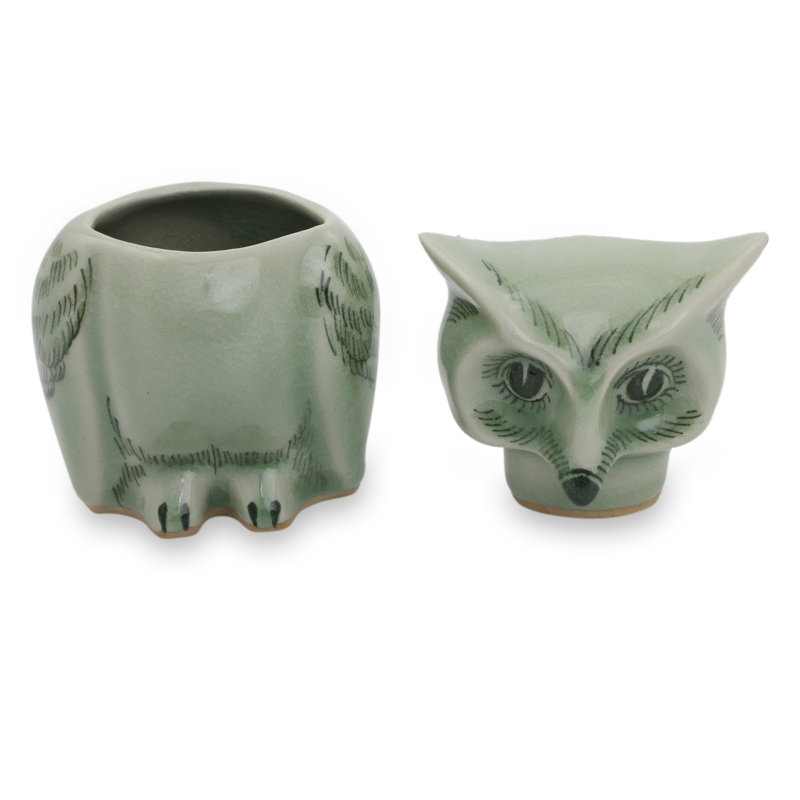 Pot de rangement hibou