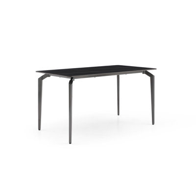 Bunde Stone Top Metal Base Dining Table