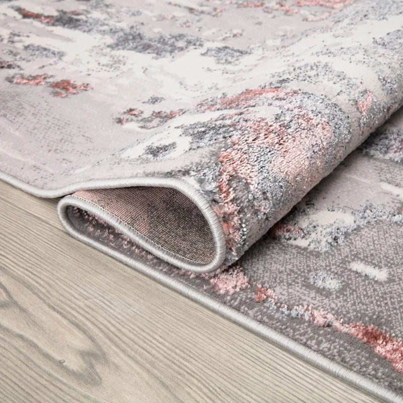 Abstract Area Rug, Rectangle 5' x 9'2"