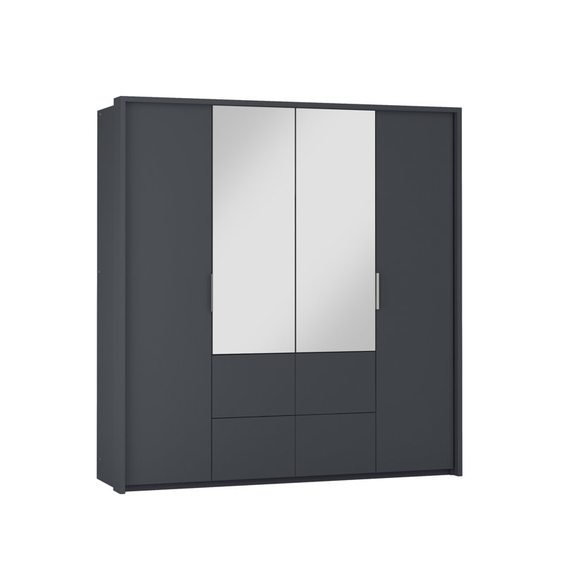 Manufactured Wood Wardrobe, Graphite
