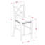 Ensemble de table de salle à manger 5 pièces à hauteur de comptoir comprenant une table ronde en bois avec piédestal et 4 chaises de cuisine, 36 x 36 pouces, chêne-217726952-172578310